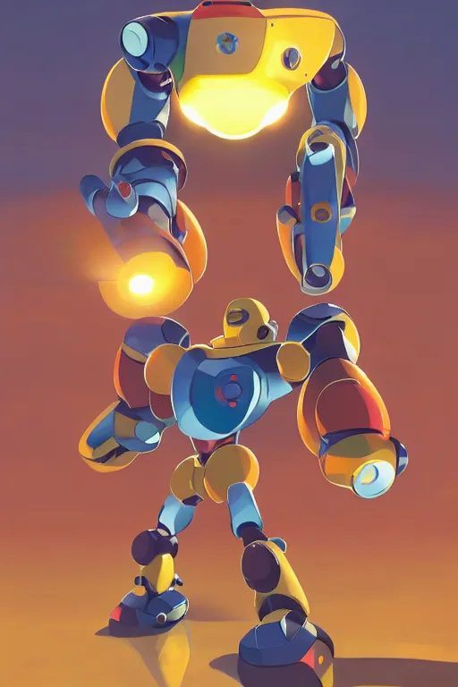 Image similar to metabots medabots medarotto medarot robot minimalist comics, behance hd by jesper ejsing, by rhads, makoto shinkai and lois van baarle, ilya kuvshinov, rossdraws global illumination ray tracing hdr radiating a glowing aura