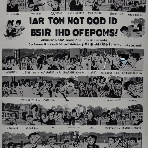Prompt: A 1950s Singaporean propaganda poster