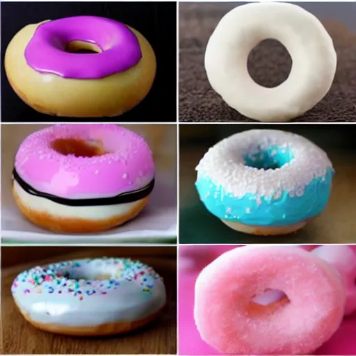 Image similar to kawaii donuts made out of water