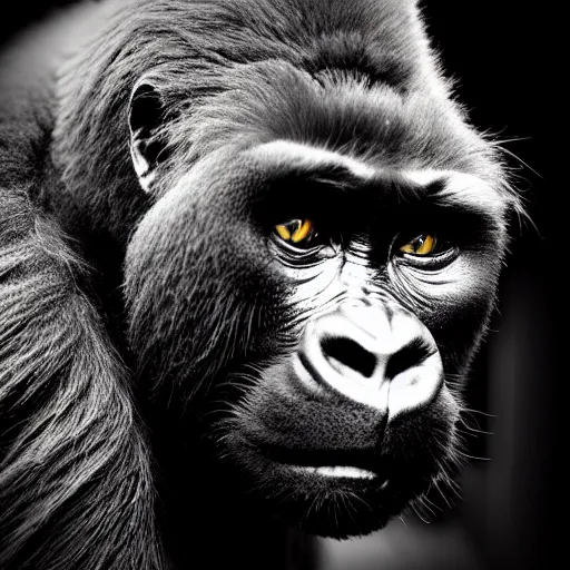 Image similar to a cat - gorilla - hybrid, animal photography