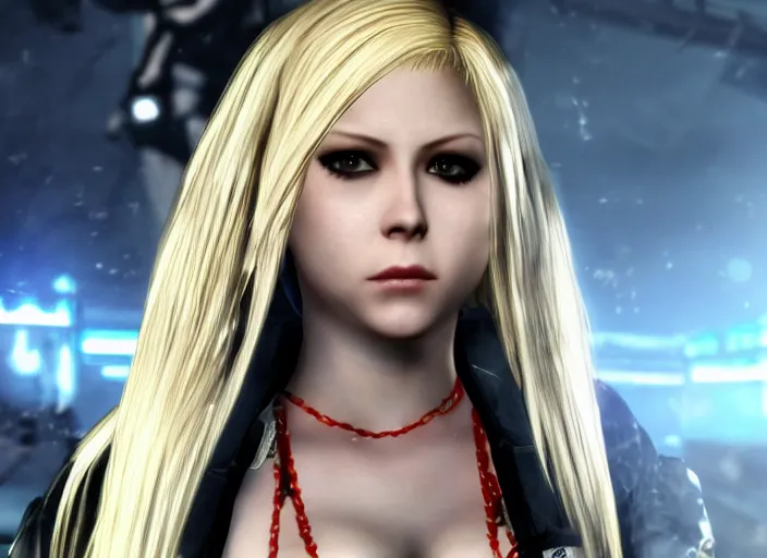 Image similar to Avril Lavigne as a playable character in Dead or Alive, detailed game screenshot 4K