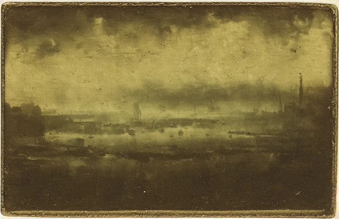 Image similar to the horizon dissolves in mists ambrotype vintage matchbox jan van der heyden