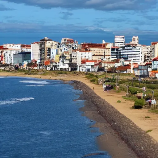 Prompt: rambla de uruguay