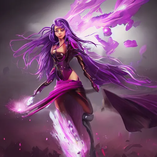 Image similar to purple scarlet storm, artstation