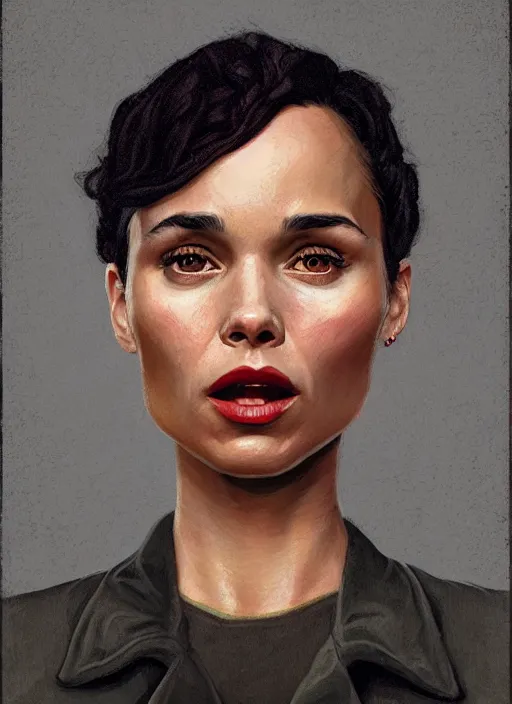 Image similar to twin peaks movie poster art, portrait of zoe kravitz, from scene from twin peaks, clean, simple illustration, nostalgic, domestic, highly detailed, digital painting, artstation, concept art, smooth, sharp focus, illustration, artgerm, donato giancola, joseph christian leyendecker, wlop