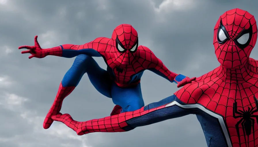 Image similar to Michael Cera as Spider-Man, cinematic, 8k, film still