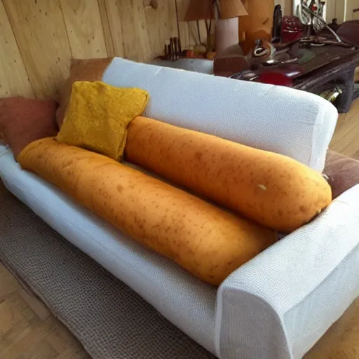 Image similar to couch made of potatoes