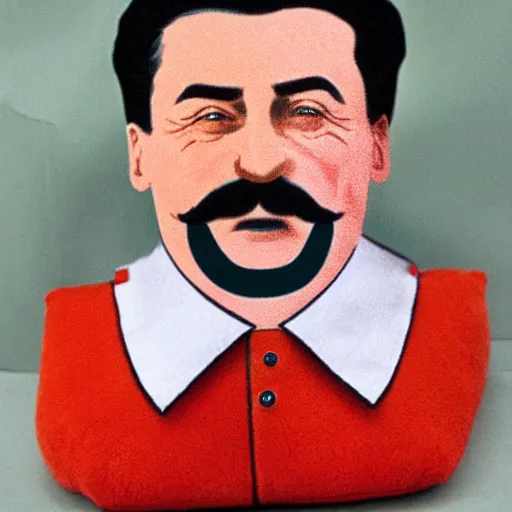 Image similar to stalin as a plushie toy