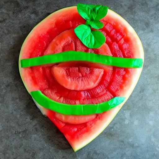 Image similar to watermelon pizza