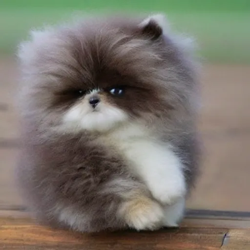 Prompt: The most fluffy cute animal in the world