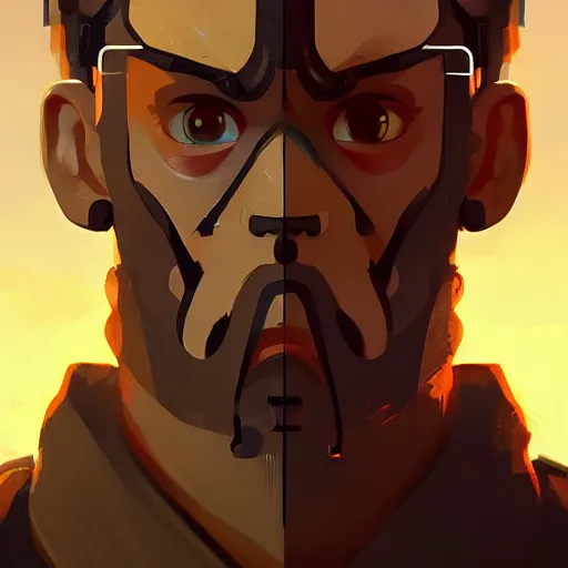 Image similar to face icon stylized minimalist call of duty, loftis, cory behance hd by jesper ejsing, by rhads, makoto shinkai and lois van baarle, ilya kuvshinov, rossdraws global illumination