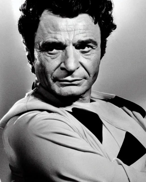 Image similar to peter falk as captain america