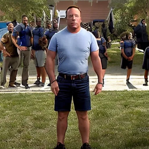 Image similar to Screen capture of Alex Jones in Blue Mountain State