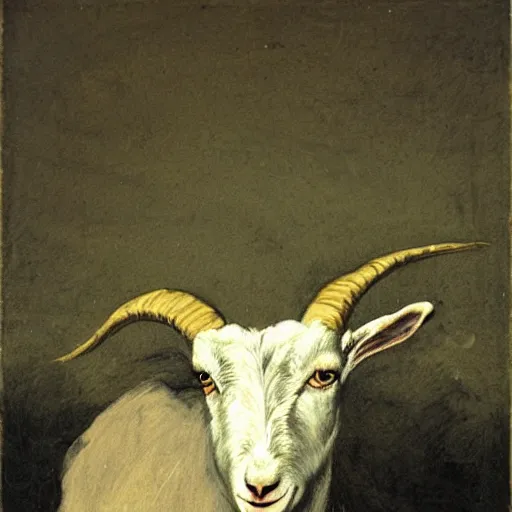 Prompt: goat by goya