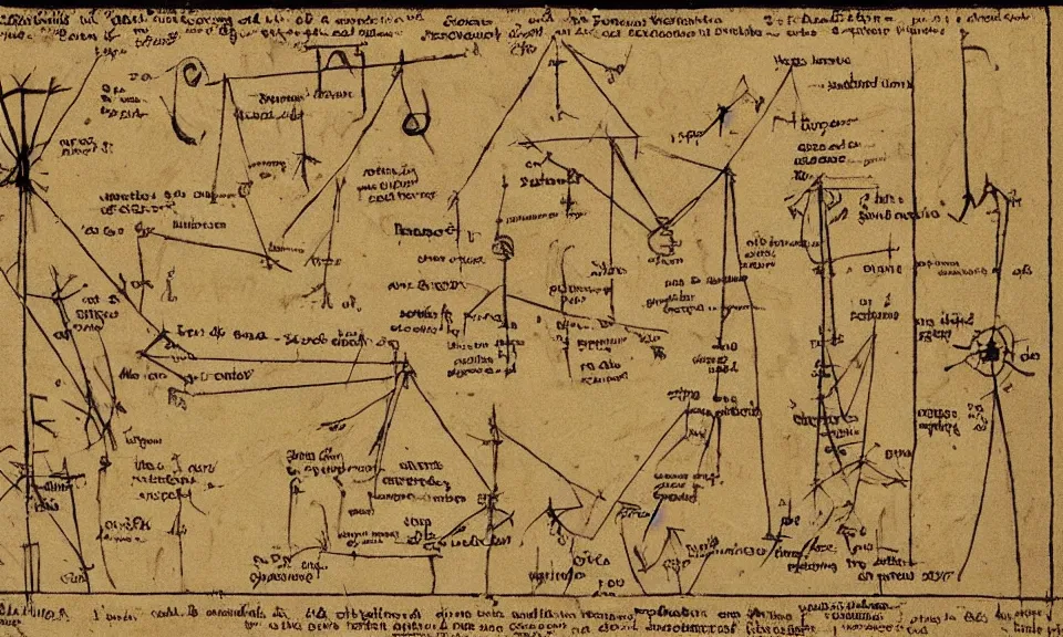 Prompt: Schematics of the early internet, by Lascaux cave painters