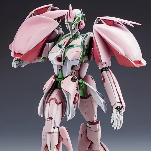 Image similar to futuristic nymphaea mecha waterlily upper body, sepals forming helmet, beautifully detailed, nymphaea, 8 k hd resolution, barbatos gundam with floral inlay, bandai box art, star wars, makoto kobayashi, frank gehry, raymond swanland