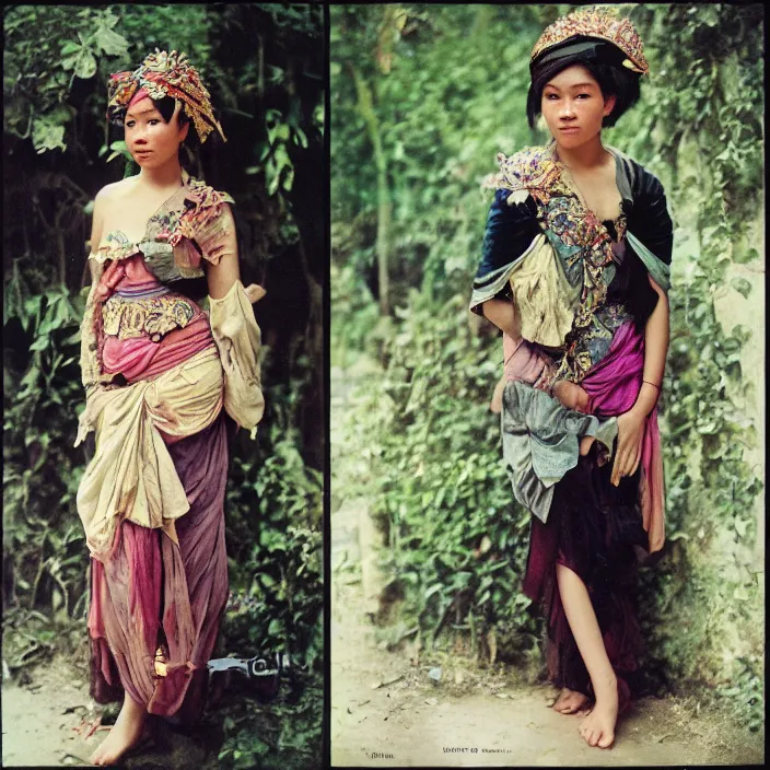 Prompt: future fashion, feminine, thailand, holy roman empire, 8 k, nylon, neoprene, ektachrome, third world, hd photography, award winning, stylish, optimistic, by alphonse mucha