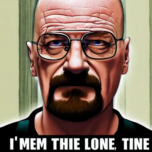 Image similar to i am the one who knocks!