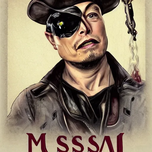 Prompt: elon musk as a pirate