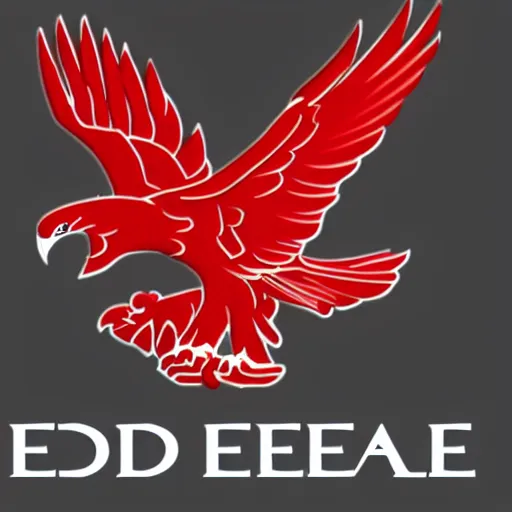 Prompt: red eagle logo