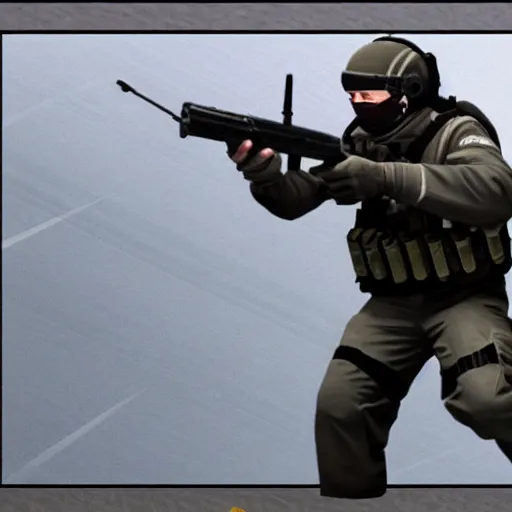 Image similar to Viktor Orban as a Counter-Terrorist in CSGO