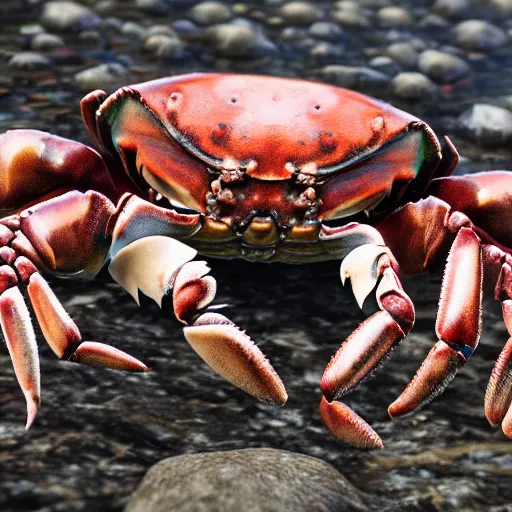 Image similar to crab eating a human corpse, jordan peterson, photorealistic, unreal engine