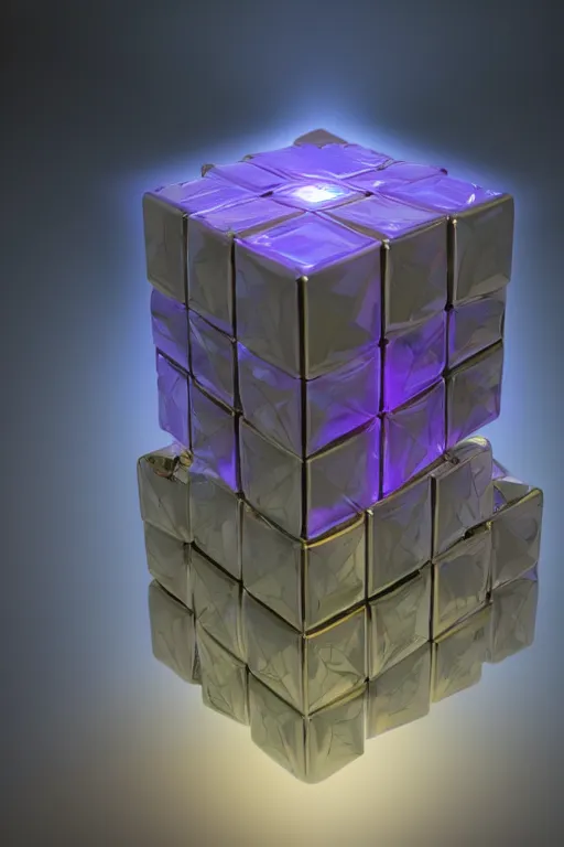 Prompt: iridescent cube, sharp focus, highly detailed, 3 d, rendered, octane render, still photo, realistic, central composition, cinematic, dynamic lighting