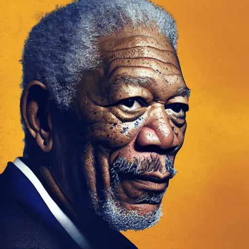 Image similar to morgan freeman in the style of arcane, sharp focus