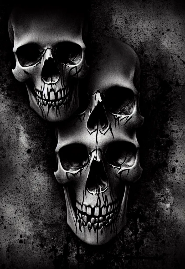 Prompt: skull punk, dark and mysterious, atmospheric, ominous, eerie, cinematic, cinematic, 4 k, ultra detail, ultra realistic