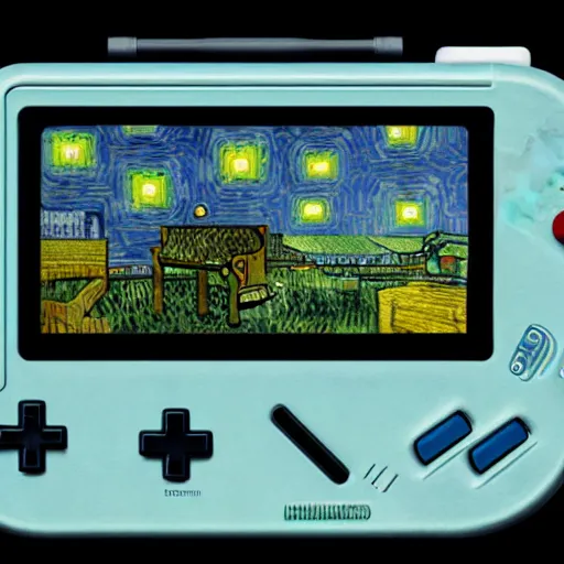 Image similar to gameboy by vincent van gogh