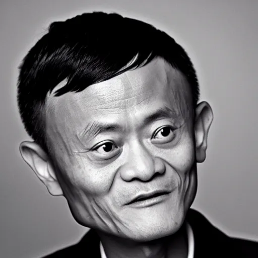 Image similar to jack ma tiny face photo portrait