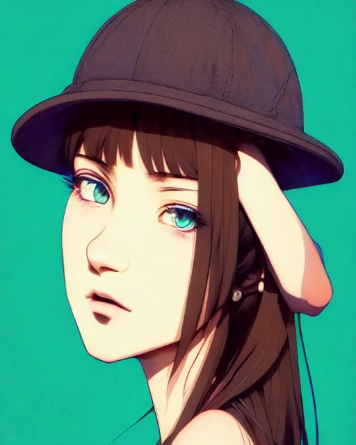 Image similar to girl wearing hemp cannabis hat | | very very anime!!!, fine - face, audrey plaza, realistic shaded perfect face, fine details. anime. realistic shaded lighting poster by ilya kuvshinov katsuhiro otomo ghost - in - the - shell, magali villeneuve, artgerm, jeremy lipkin and michael garmash and rob rey