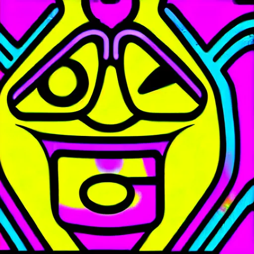 Image similar to acid house music rave graphics psychedelic illustration smiley trippy ecstasy dnb jungle