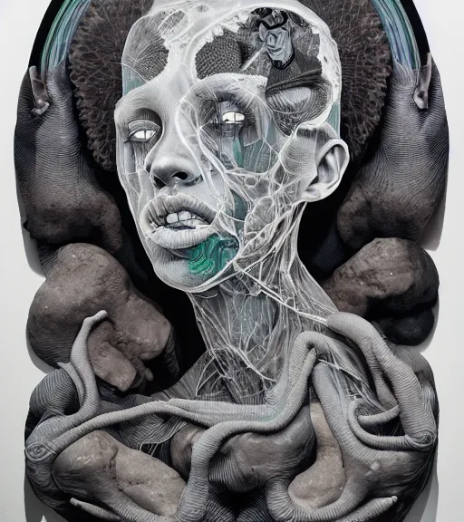 Image similar to portrait, ghostly narratives by kenneth blom, mental alchemy, james jean, pablo amaringo, naudline pierre, contemporary art, hyper detailed