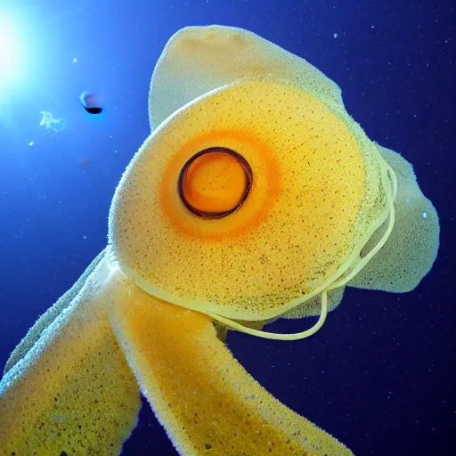 Image similar to https : / / en. m. wikipedia. org / wiki / squid # / media / file % 3 asepioteuthis _ sepioidea _ ( caribbean _ reef _ squid ). jpg, celestial cuttlefish in space envelopes a solar system, scientific photography