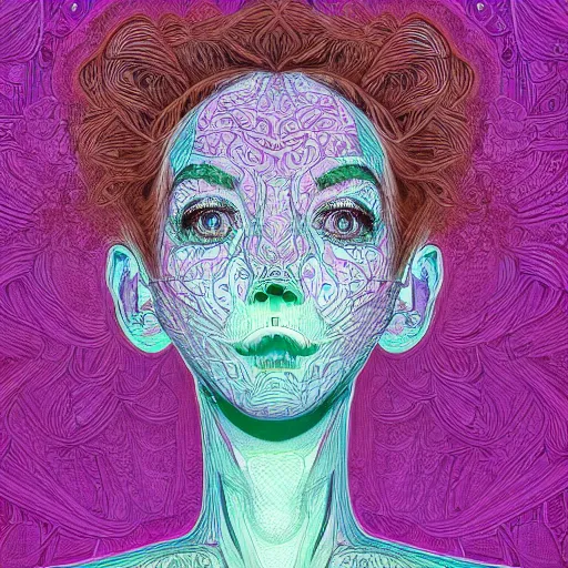 Prompt: the portrait of an unbelievably beautiful and sophisticated young woman made up of broccoli looking straight up, an ultrafine detailed illustration by james jean, intricate linework, bright colors, final fantasy, behance contest winner, vanitas, angular, altermodern, unreal engine 5 highly rendered, global illumination, radiant light, detailed and intricate environment