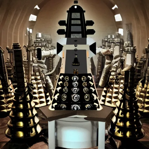 Prompt: The church of Dalek