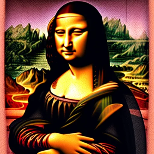 Image similar to Benjamin Netanyahu as the Mona Lisa, by Leonardo De Vinci