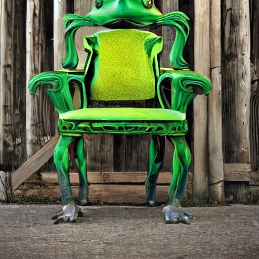 Image similar to portrait of a froggy chair