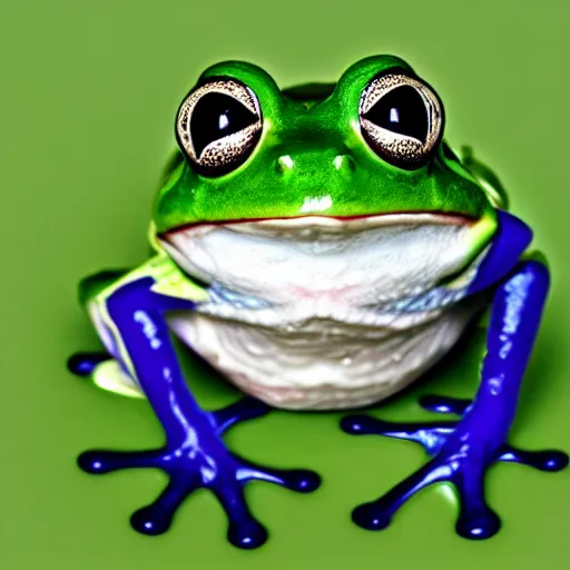 Image similar to frog in yogurt