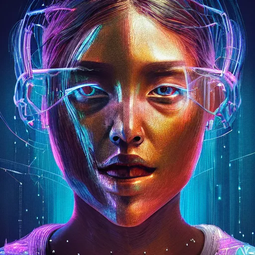 Image similar to hyperrealistic portrait of a woman monster astronaut, full body portrait, well lit, intricate abstract. cyberpunk, intricate artwork, by Tooth Wu, wlop, beeple. octane render,in the style of Jin Kagetsu, James Jean and wlop, highly detailed, sharp focus, intricate concept art, digital painting, ambient lighting, 4k, artstation