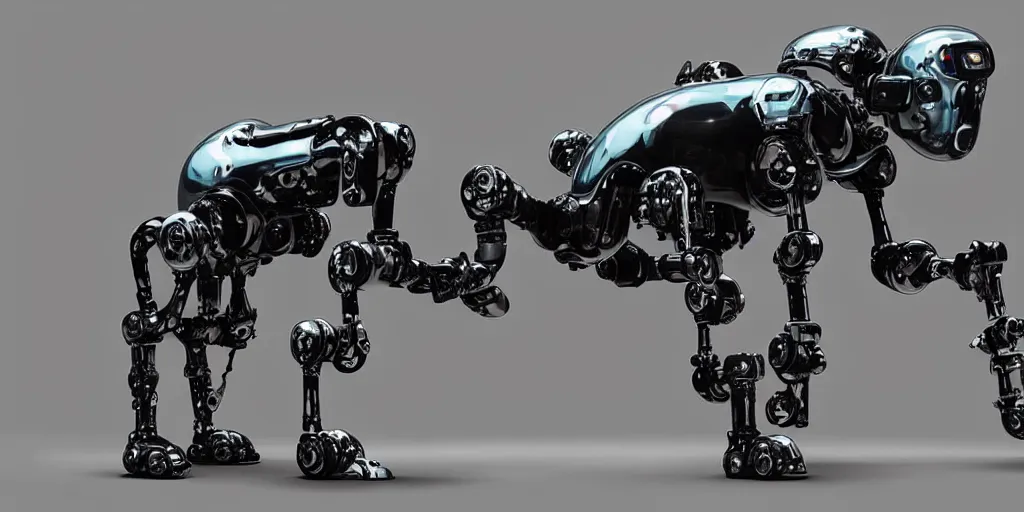 Image similar to photo of cybermorphic robotic animal