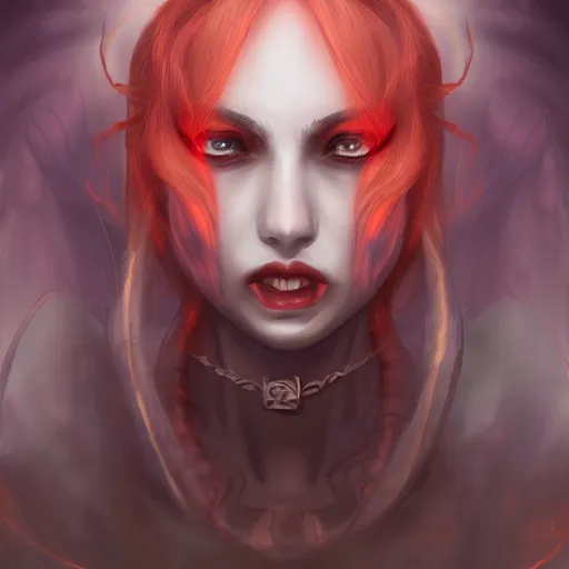 portrait of demon queen, anime, digital painting, | Stable Diffusion ...