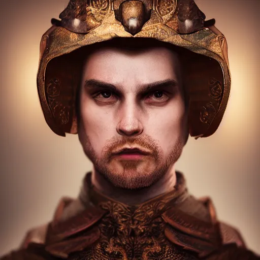 Image similar to portrait of a man, wearing renaissance clothes, star wars character, volumetric lights, symmetry, headpiece, trending on artstation, sharp focus, leica, studio photo, intricate details, highly detailed