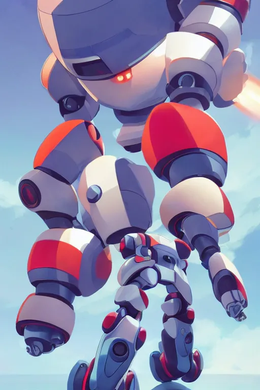 Image similar to metabots medabots medarotto medarot robot minimalist comics, behance hd by jesper ejsing, by rhads, makoto shinkai and lois van baarle, ilya kuvshinov, rossdraws global illumination ray tracing hdr radiating a glowing aura