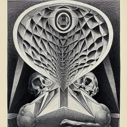 Prompt: conceptual post - mortem monumental portrait made by escher and william blake, highly conceptual art, intricate detailed painting, illustration sharp detail, manga 1 9 9 0