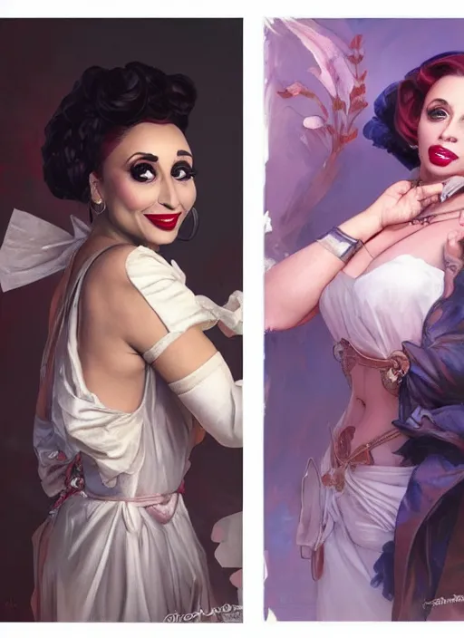 Image similar to bianca del rio, painting by artgerm and greg rutkowski and alphonse mucha