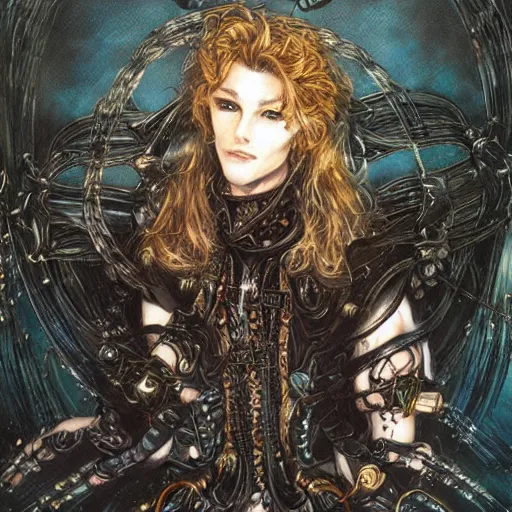 Prompt: a portrait of a character, by Ayami Kojima