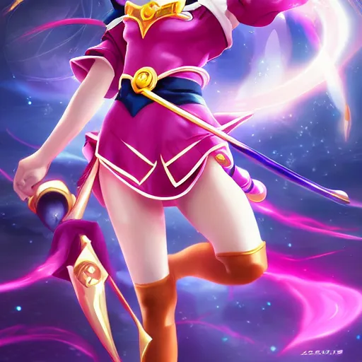 Image similar to master piece art of Sailor Moon league of legends by zeronis, kilart, stanton feng, trending on artstation