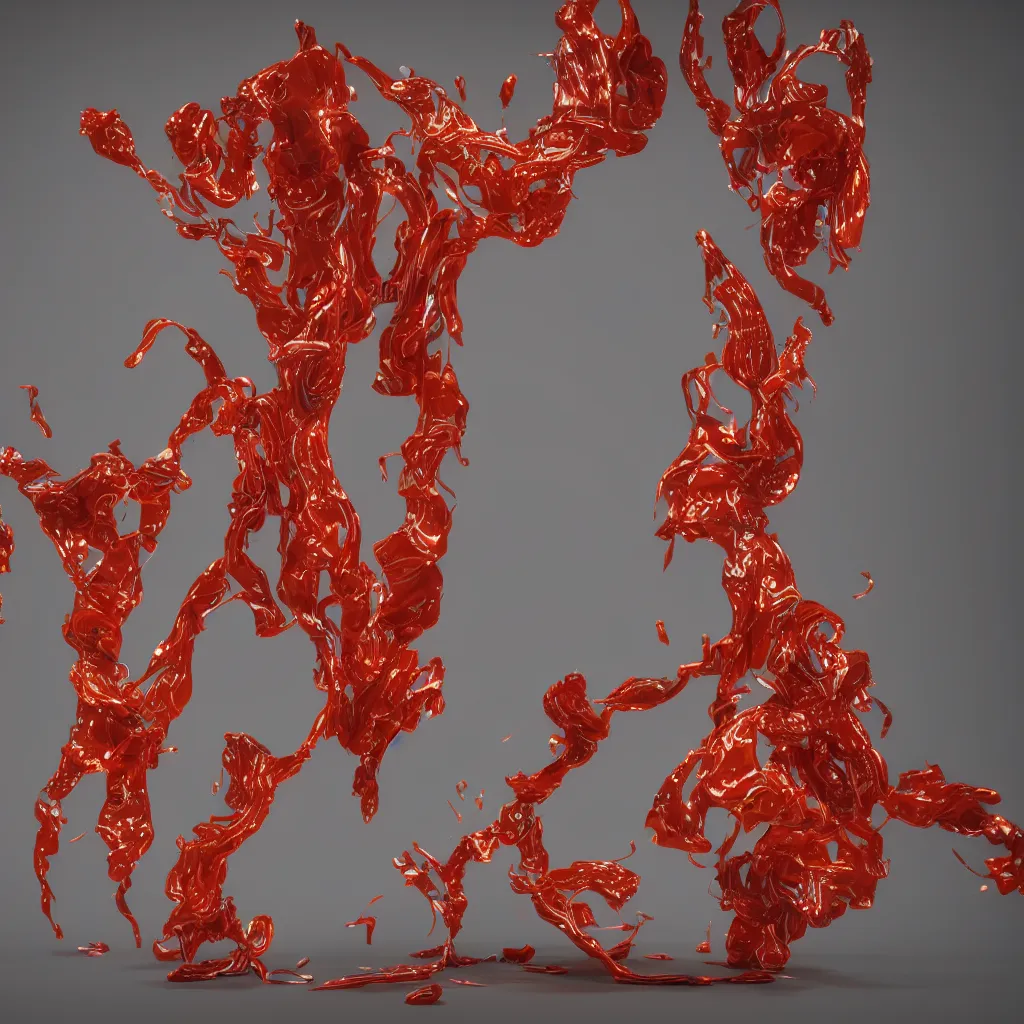 Image similar to painful pleasures by lynda benglis, octane render, colorful, 4 k, 8 k